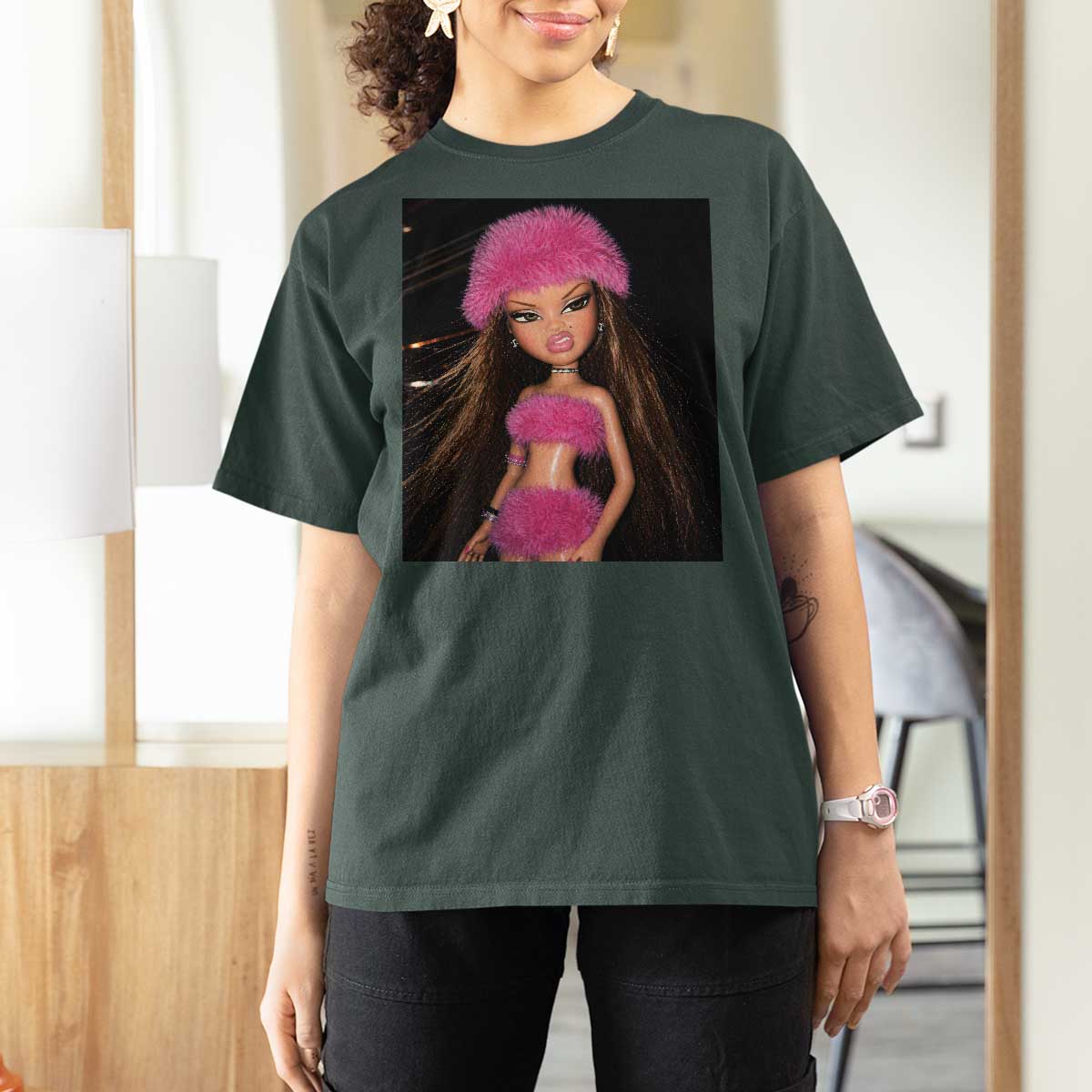 Funny Disgusting Doll Face Meme T Shirt For Women Expression Hilarious Sarcastic