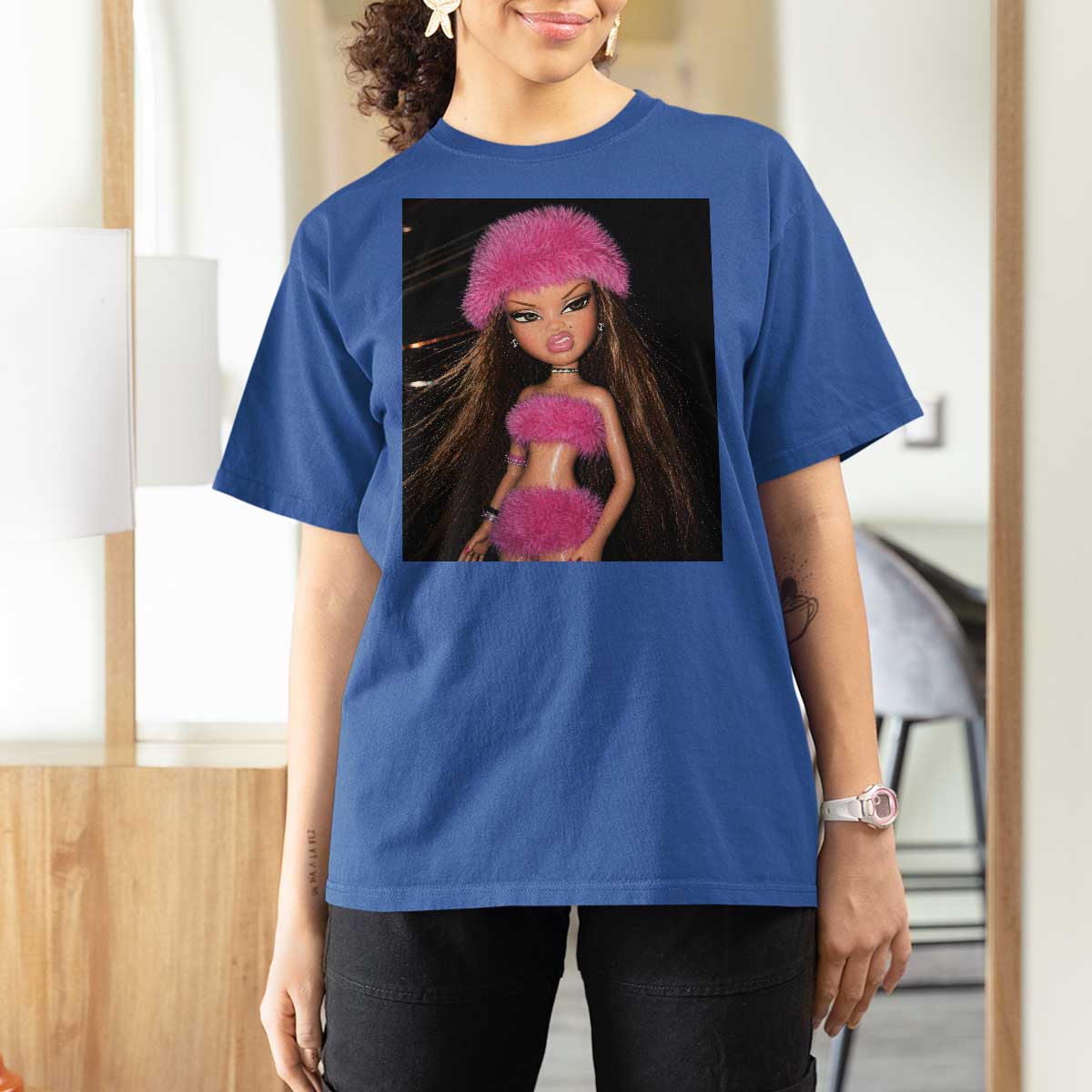 Funny Disgusting Doll Face Meme T Shirt For Women Expression Hilarious Sarcastic