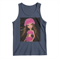 Funny Disgusting Doll Face Meme Tank Top Expression Hilarious Sarcastic