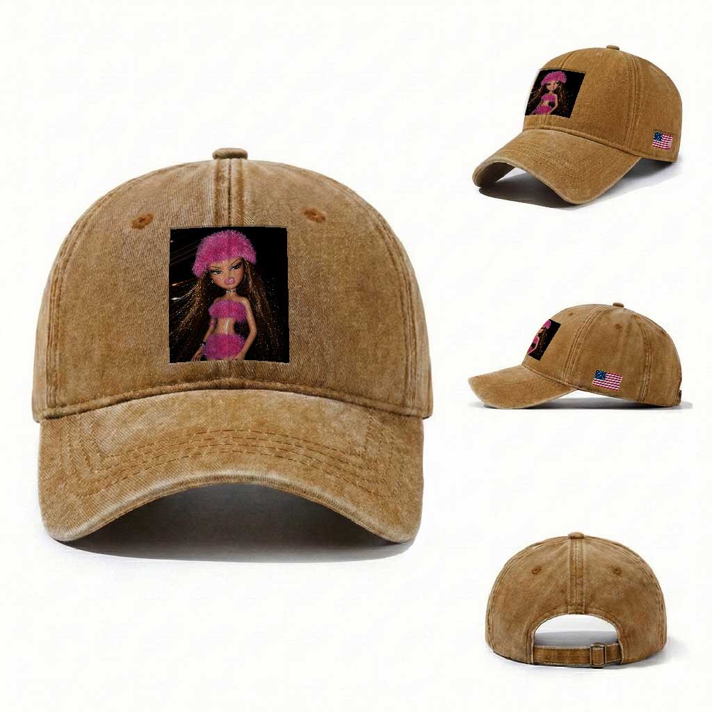 Funny Disgusting Doll Face Meme Washed Cotton Baseball Cap Expression Hilarious Sarcastic