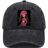 Funny Disgusting Doll Face Meme Washed Cotton Baseball Cap Expression Hilarious Sarcastic