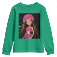 Funny Disgusting Doll Face Meme Youth Sweatshirt Expression Hilarious Sarcastic