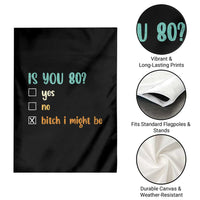 80th Birthday Garden Flag Funny Is You 80 Gift Idea 80 Year Old