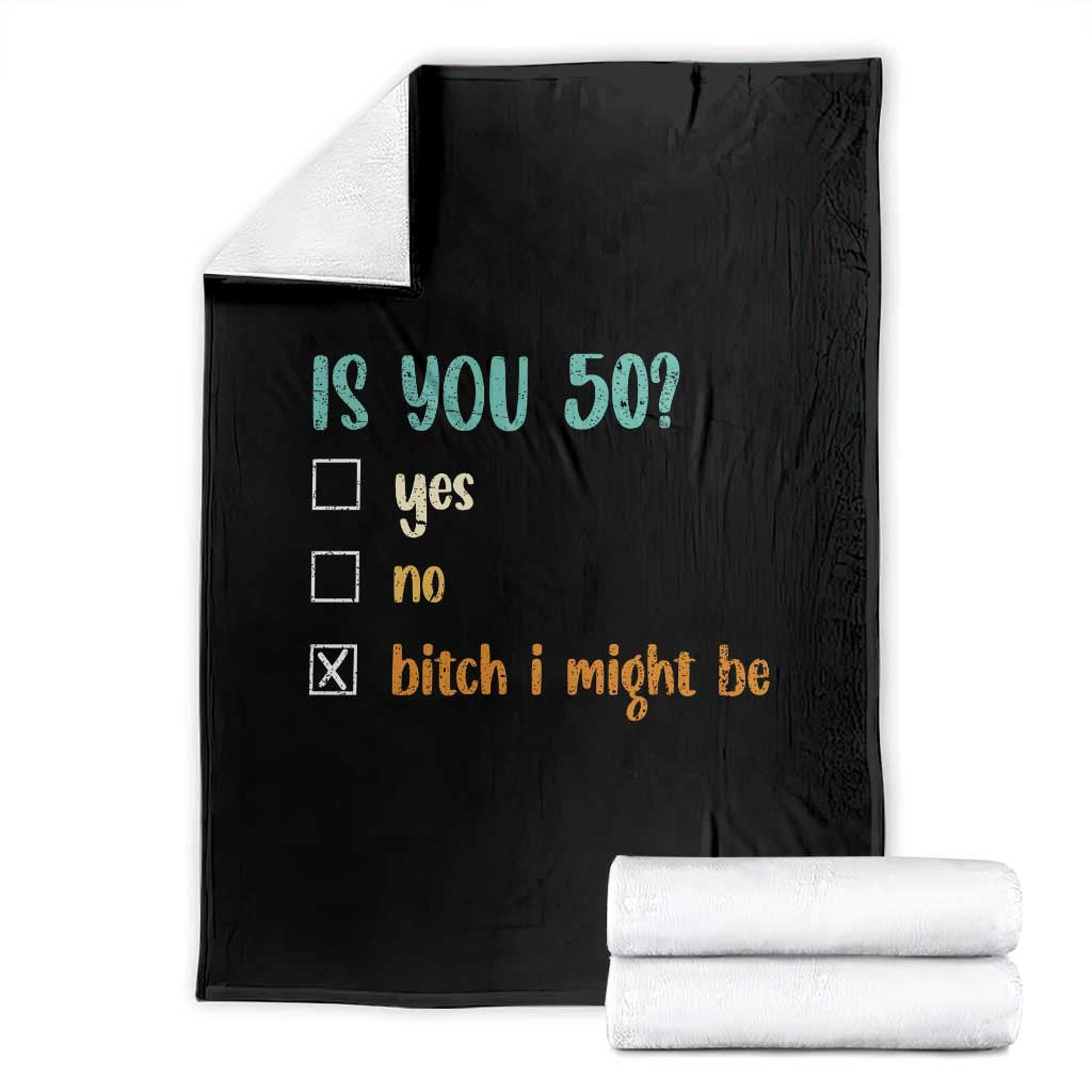 50th Birthday Throw Blanket Funny Is You 50 Gift Idea 50 Year Old