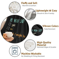 50th Birthday Throw Blanket Funny Is You 50 Gift Idea 50 Year Old