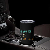 50th Birthday Tumbler Cup Funny Is You 50 Gift Idea 50 Year Old