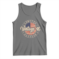 Vintage 1946 Stamp Tank Top Funny 80th Birthday USA Flag 80 Year Old Bday