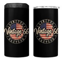 Vintage 1966 Stamp 4 in 1 Can Cooler Tumbler Funny 60th Birthday USA Flag 60 Year Old Bday