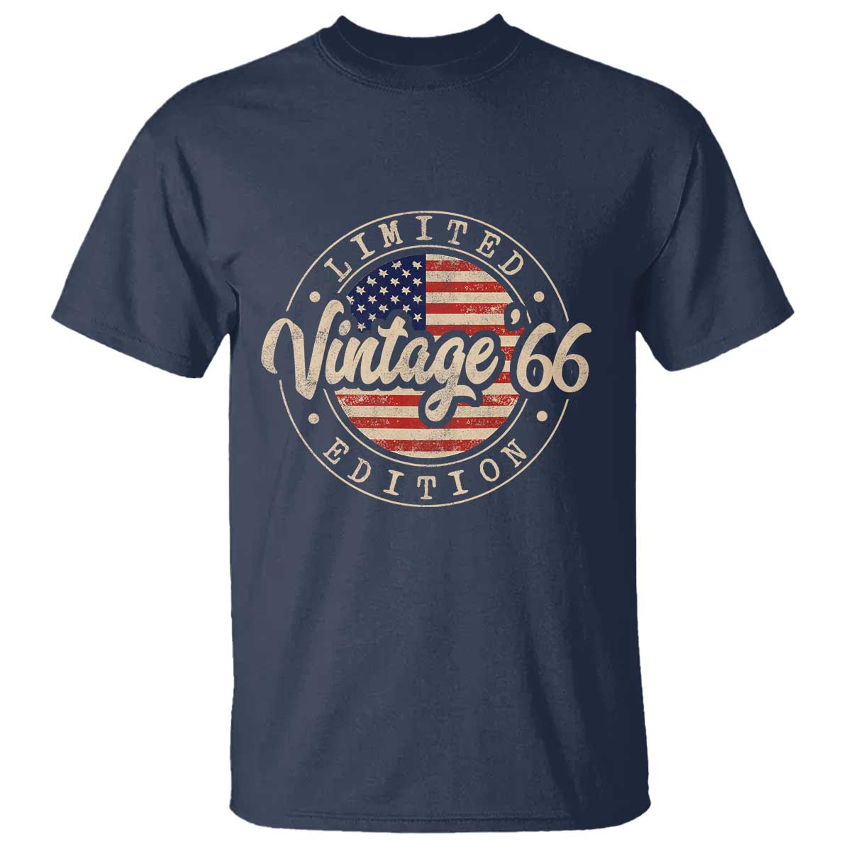 Vintage 1966 Stamp T Shirt Funny 60th Birthday USA Flag 60 Year Old Bday