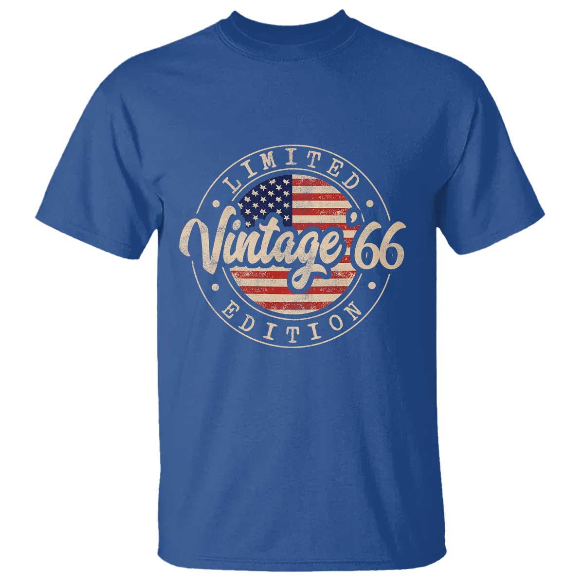 Vintage 1966 Stamp T Shirt Funny 60th Birthday USA Flag 60 Year Old Bday