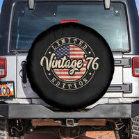 Vintage 1976 Stamp Spare Tire Cover Funny 50th Birthday USA Flag 50 Year Old Bday
