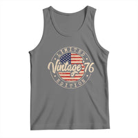 Vintage 1976 Stamp Tank Top Funny 50th Birthday USA Flag 50 Year Old Bday