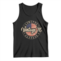Vintage 1976 Stamp Tank Top Funny 50th Birthday USA Flag 50 Year Old Bday