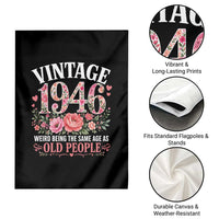 80th Birthday Gifts For Her Garden Flag Floral 1946 Weird Being The Same Age As Old People