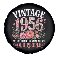 70th Birthday Gifts For Her Spare Tire Cover Floral 1956 Weird Being The Same Age As Old People