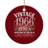 60th Birthday Gifts For Her Ceramic Ornament Floral 1966 Weird Being The Same Age As Old People
