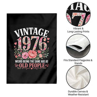 50th Birthday Gifts For Her Garden Flag Floral 1976 Weird Being The Same Age As Old People