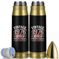 50th Birthday Gifts For Her Bullet Tumbler Floral 1976 Weird Being The Same Age As Old People