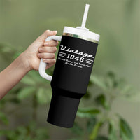 Vintage 80th Birthday Tumbler With Handle 80yr 1946 Weird Being The Same Age As Old People