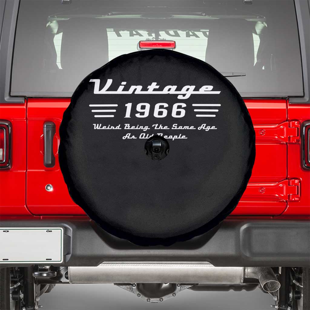 Vintage 60th Birthday Spare Tire Cover 60yr 1966 Weird Being The Same Age As Old People