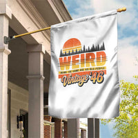 Funny 80th Birthday Garden Flag Retro 1946 Weird Being The Same Age As Old People