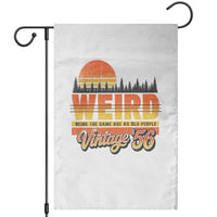 Funny 70th Birthday Garden Flag Retro 1956 Weird Being The Same Age As Old People