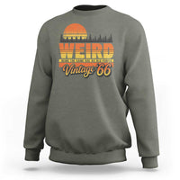 Funny 60th Birthday Sweatshirt Retro 1966 Weird Being The Same Age As Old People