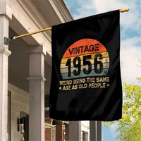 70th Birthday Garden Flag Retro 1956 Weird Being The Same Age As Old People