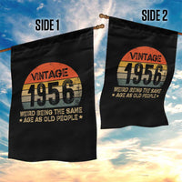 70th Birthday Garden Flag Retro 1956 Weird Being The Same Age As Old People