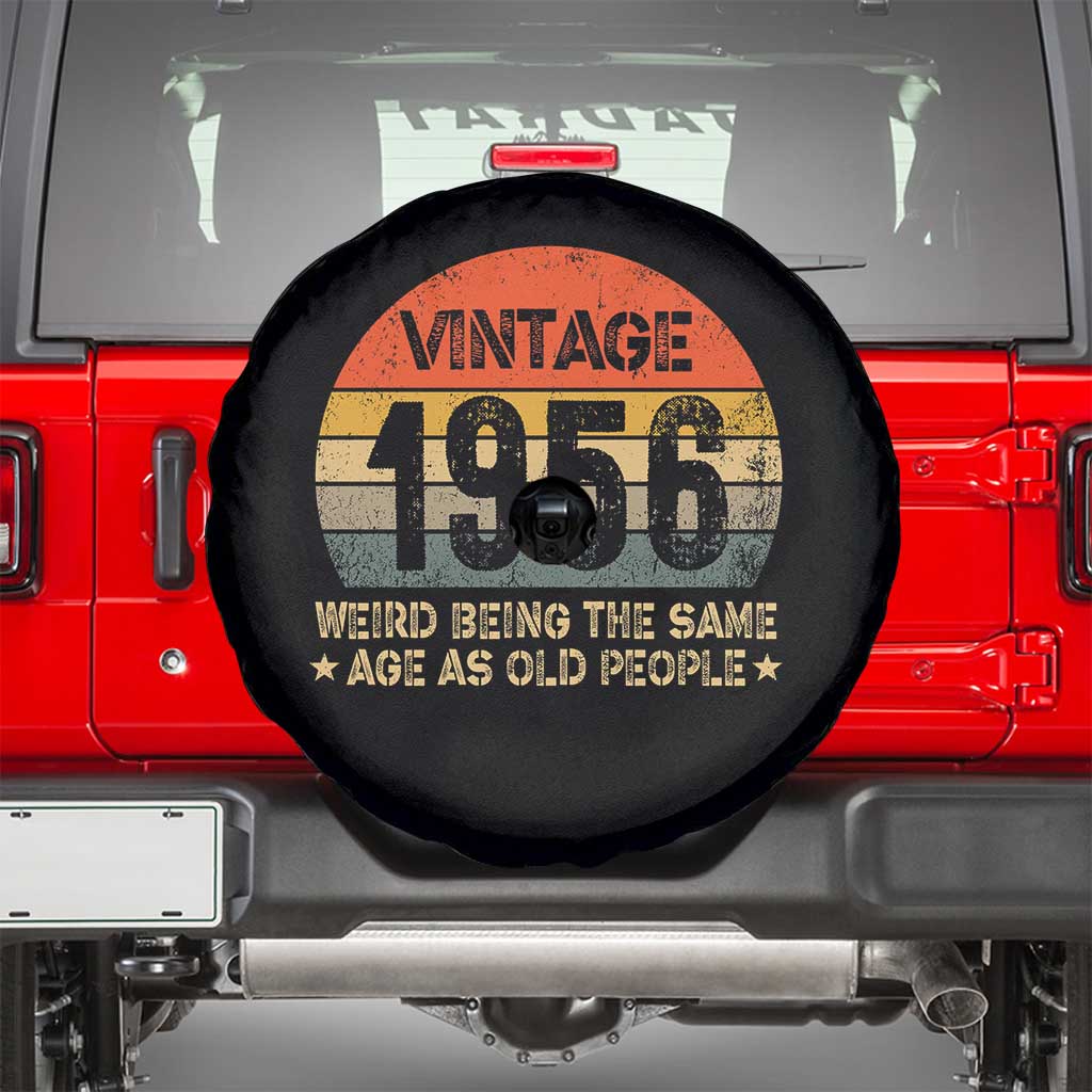 70th Birthday Spare Tire Cover Retro 1956 Weird Being The Same Age As Old People