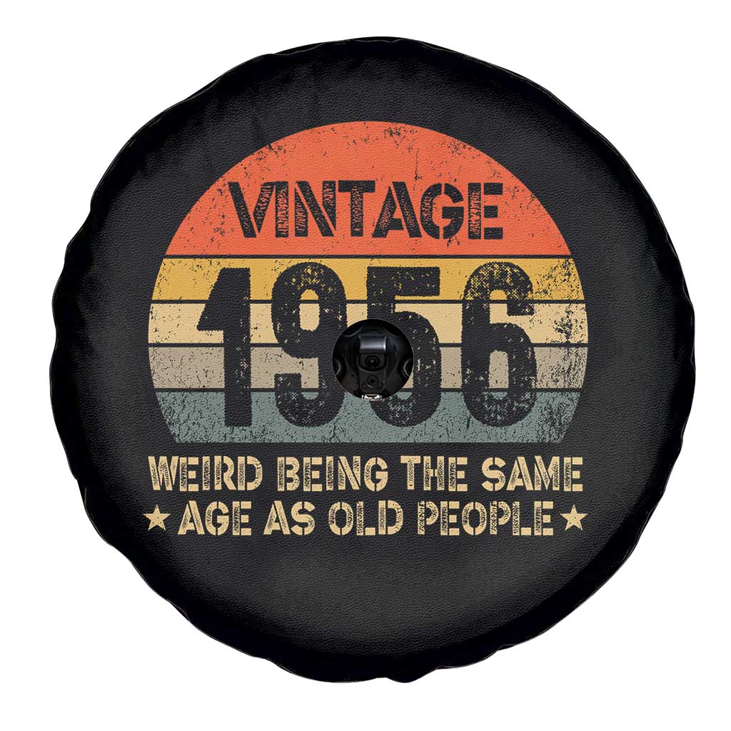70th Birthday Spare Tire Cover Retro 1956 Weird Being The Same Age As Old People