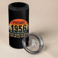 70th Birthday 4 in 1 Can Cooler Tumbler Retro 1956 Weird Being The Same Age As Old People