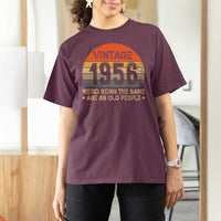 70th Birthday T Shirt For Women Retro 1956 Weird Being The Same Age As Old People