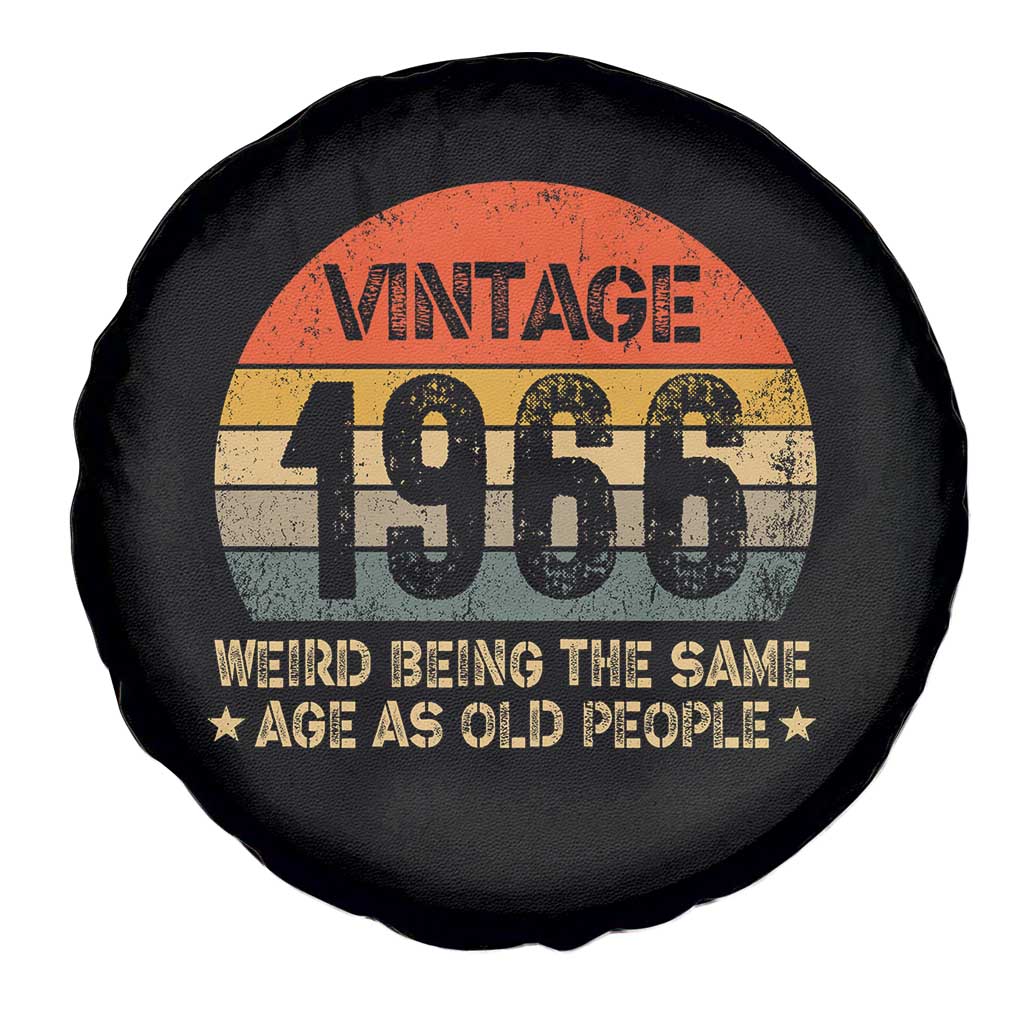 60th Birthday Spare Tire Cover Retro 1966 Weird Being The Same Age As Old People