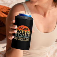 60th Birthday 4 in 1 Can Cooler Tumbler Retro 1966 Weird Being The Same Age As Old People