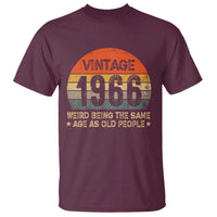 60th Birthday T Shirt Retro 1966 Weird Being The Same Age As Old People