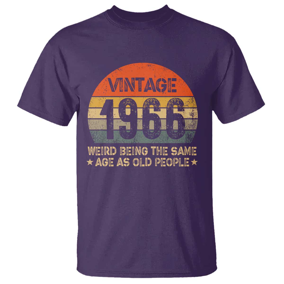 60th Birthday T Shirt Retro 1966 Weird Being The Same Age As Old People