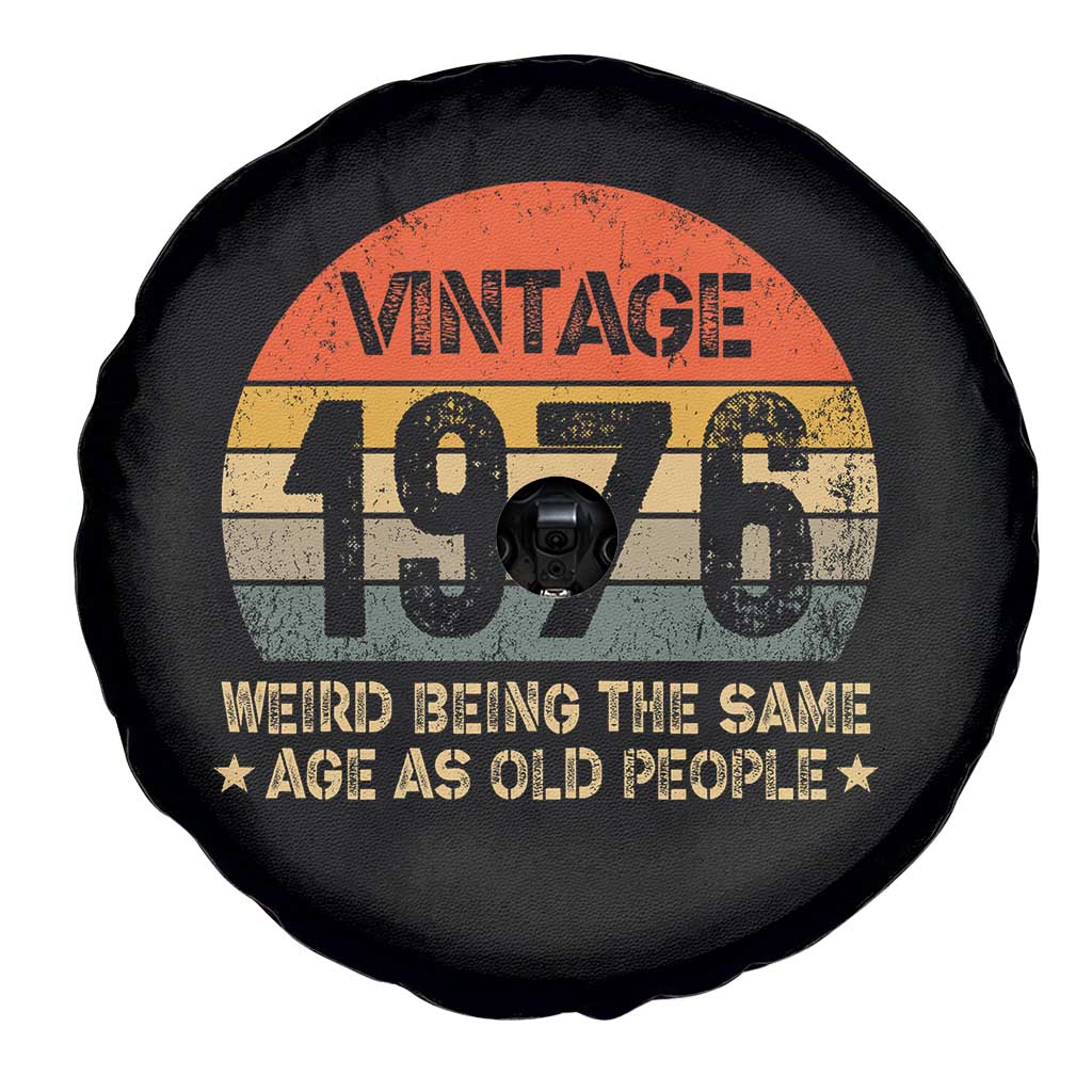 50th Birthday Spare Tire Cover Retro 1976 Weird Being The Same Age As Old People