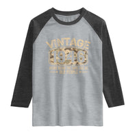 80th Birthday Gift For Men Raglan Shirt Retro Camo 1946 Weird Being The Same Age As Old People