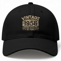 70th Birthday Gift For Men Baseball Cap Retro Camo 1956 Weird Being The Same Age As Old People