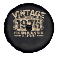 50th Birthday Gift For Men Spare Tire Cover Retro Camo 1976 Weird Being The Same Age As Old People