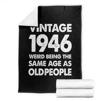 Funny 80th Birthday Throw Blanket Turning 80 Year Old Gifts Weird Being The Same Age As Old People