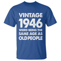 Funny 80th Birthday T Shirt Turning 80 Year Old Gifts Weird Being The Same Age As Old People