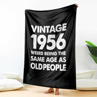 Funny 70th Birthday Throw Blanket Turning 70 Year Old Gifts Weird Being The Same Age As Old People