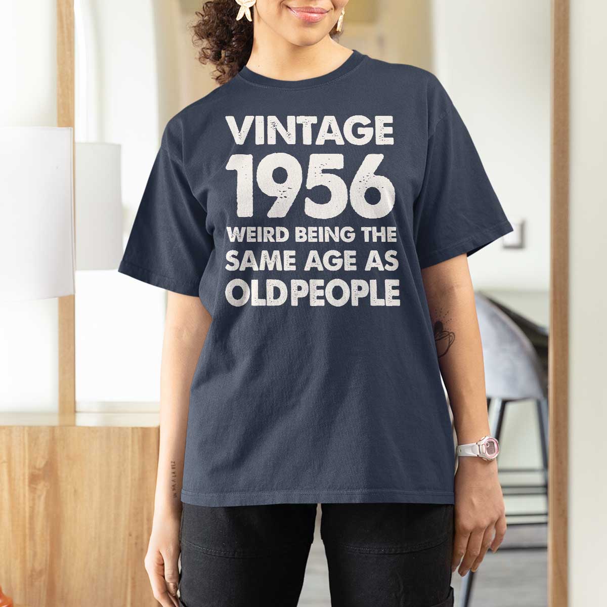 Funny 70th Birthday T Shirt For Women Turning 70 Year Old Gifts Weird Being The Same Age As Old People
