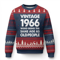 Funny 60th Birthday Ugly Christmas Sweater Turning 60 Year Old Gifts Weird Being The Same Age As Old People