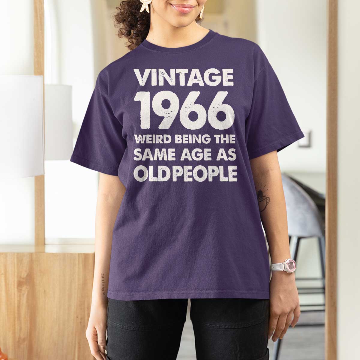 Funny 60th Birthday T Shirt For Women Turning 60 Year Old Gifts Weird Being The Same Age As Old People