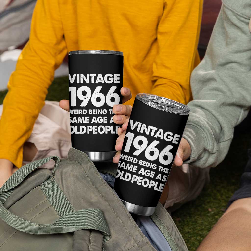 Funny 60th Birthday Tumbler Cup Turning 60 Year Old Gifts Weird Being The Same Age As Old People