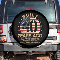 Funny 40th Birthday Spare Tire Cover Vintage US Flag Built 40 Years Ago Parts Original