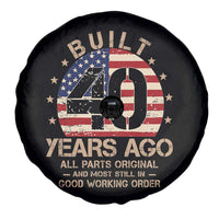 Funny 40th Birthday Spare Tire Cover Vintage US Flag Built 40 Years Ago Parts Original